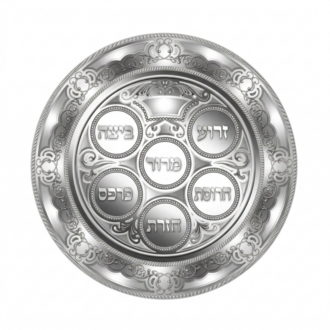 Passover Seder Plate Cutouts – 3 Inch Pesach Craft Decorations & Jewish Classroom Bulletin Board Supplies, 20 Pack